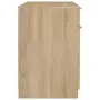 vidaXL Бюро, дъб сонома, 100x50x75 см, инженерно дърво, снимка 8