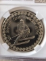 Проба 1/I 1984 година Proof 68 NGC зимни олимпийски игри , снимка 2