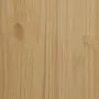 vidaXL Скрин FLORO, восъчнокафяв, бор масив, снимка 9