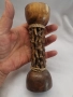 Дървен африкански свещник, снимка 3