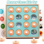 3569 Настолна детска игра Мемори шах с 6 бр. шаблони с изображения, снимка 1