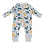 Бебешко памучно боди ромпър сиво с динозаври S_1245185, снимка 1