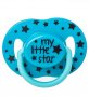 Силиконова залъгалка / биберон Blue Stars My Litlle Star 6-18 месеца - Honey Baby