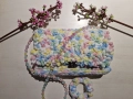Ръчно изработена чанта CANDY и скрънчи, снимка 3