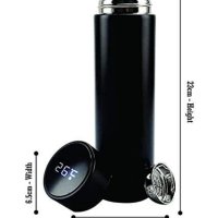 Термос бутилка Pufo LED, С индикатор за температура, Неръждаема стомана, 500 мл, снимка 7 - Буркани, бутилки и капачки - 40937976