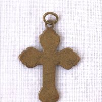 Емайлирано бронзово кръстче №0903, снимка 3 - Антикварни и старинни предмети - 34311441