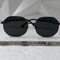 Valentino дамски слънчеви очила Осмоъгълник с верижка синджир, снимка 7 - Слънчеви и диоптрични очила - 41787226