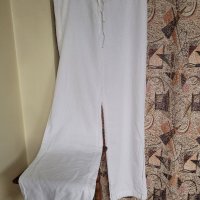 Бял ЛЕНЕН панталон- 40/42  размер, снимка 12 - Панталони - 40933989