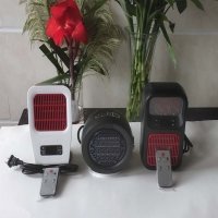 Мини вентилаторна печка 900W, LED Духалка, дистанционно, LED дисплей, Таймер, снимка 3 - Отоплителни печки - 27287736