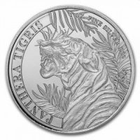 Сребърна монета Пантера Тигрис Лаос 2022 1 oz, снимка 1 - Нумизматика и бонистика - 39820746