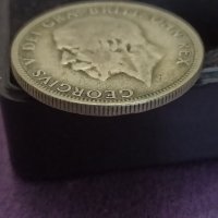 1 Флорин 1930 Великобритания сребро , снимка 3 - Нумизматика и бонистика - 41597262