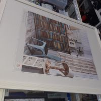 Рамка за снимки бяла - Walther Grado Wooden Picture Frame, Wood, white, 19.75 x 27.5 inch-50 x 70 cm, снимка 4 - Картини - 36465781
