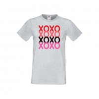 Мъжка тениска Свети Валентин XOXOXO, снимка 3 - Тениски - 35716662