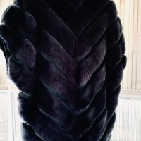 Луксозно палто-елек от чинчила, снимка 2 - Палта, манта - 36024737