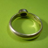 Сребърен пръстен с естествен камък, снимка 6 - Пръстени - 35772242