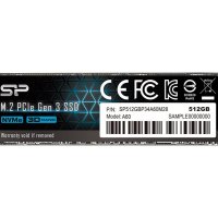SSD SILICON POWER P34A60 512GB M.2 PCIe Gen3 NVMe, снимка 1 - Твърди дискове - 40885781