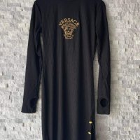 Черна рокля Versace  код Р242, снимка 1 - Рокли - 38618086