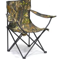 Камуфлажен сгъваем стол за пикник и риболов до 120кг - рибарски стол, снимка 2 - Столове - 39613116