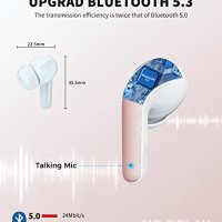 Нови Безжични слушалки Спортни с кутия за зареждане Earbuds за музика, снимка 5 - Bluetooth слушалки - 40257248