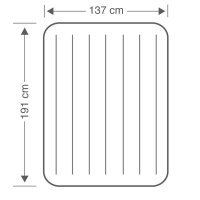 Надуваем матрак Classic Downy 137 х 191 х 25 см. INTEX CROCOLAND, снимка 5 - Надуваеми легла - 44829379