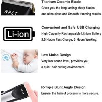 Нов Безжичен акумулаторен тример самобръсначка за коса Мъже Подарък , снимка 2 - Тримери - 41747601