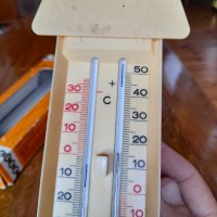 Стар термометър Minima Maxima, снимка 4 - Антикварни и старинни предмети - 42236036