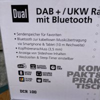 Dual DCR 100 Настолно радио DAB+,RDS, FM Bluetooth, DAB+, FM Будилник Дърво (светло), снимка 3 - Друга електроника - 41060369