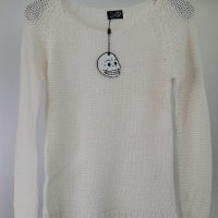Дамска памучна блуза дълъг ръкав Cheap Manday, размер - S, цвят - бял., снимка 2 - Блузи с дълъг ръкав и пуловери - 39498695