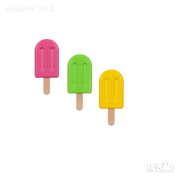  Пакети за лед, Цветни сладоледи, 80 мл 3 бр., снимка 1