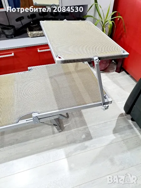 Алуминиев шезлонг със сенник 187/62см, снимка 1