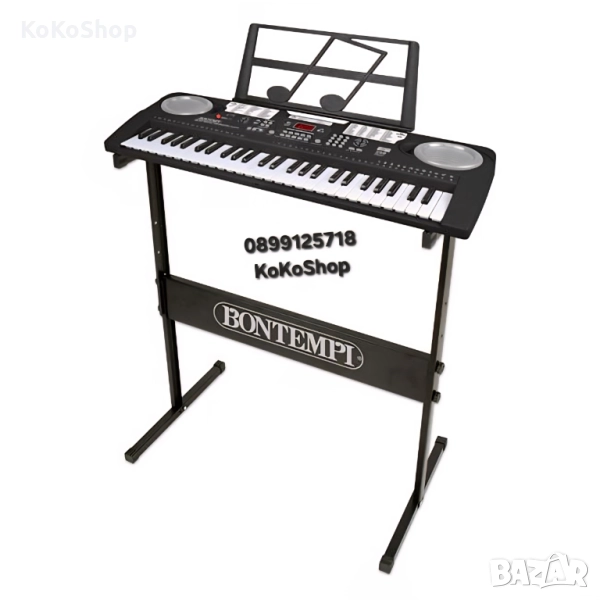 Детско пиано на стойка с 54 клавиша-70х23х68 см./синтезатор със стойка, снимка 1