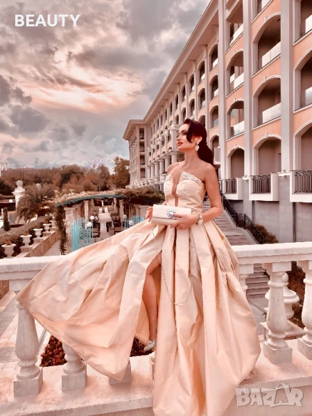 Разкошна Бална рокля - Златно шампанско, снимка 1