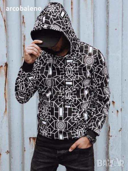 Мъжки суичър с качулка, снимка 1