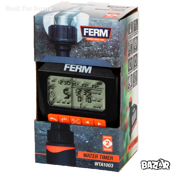 Програматор- таймер за вода FERM Дигитален, снимка 1