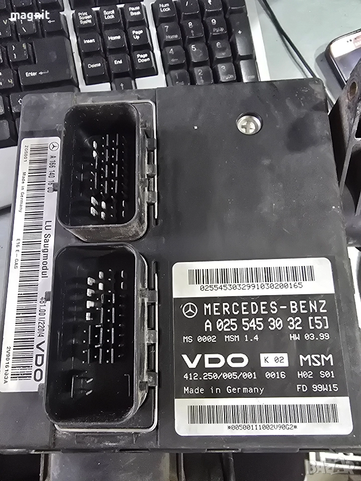 A0255453032 ECU КОМПЮТЪР ДВИГАТЕЛ MERCEDES A-CLASS A1661401600, снимка 1