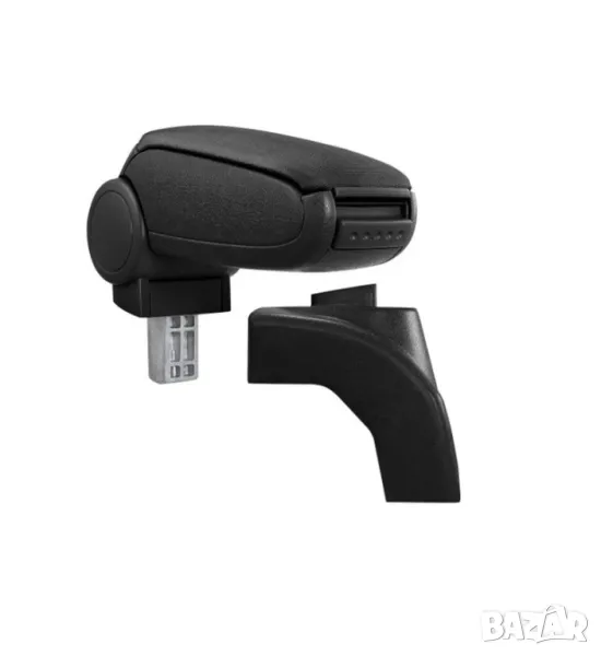 Текстилен черен подлакътник подходящ за Volkswagen Golf Mk5 Mk6 Jetta EOS Scirocco, снимка 1