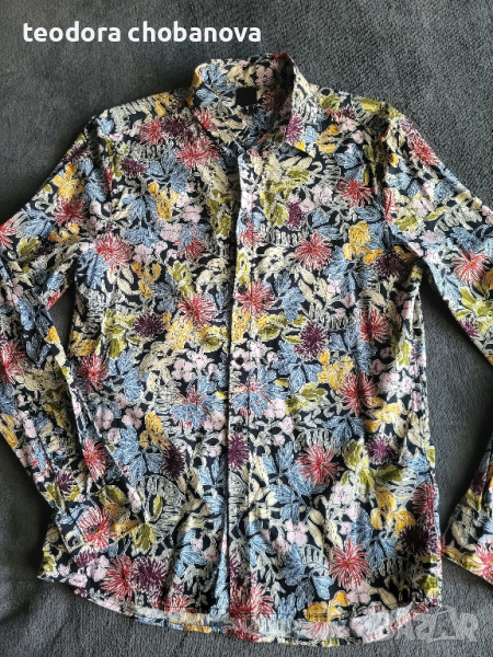 Мъжка риза на цветя H&M, снимка 1