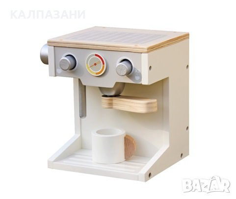 Детска Играчка - Дървена Кафемашина за Espresso с Чашка - WHITE/GRAY, снимка 1