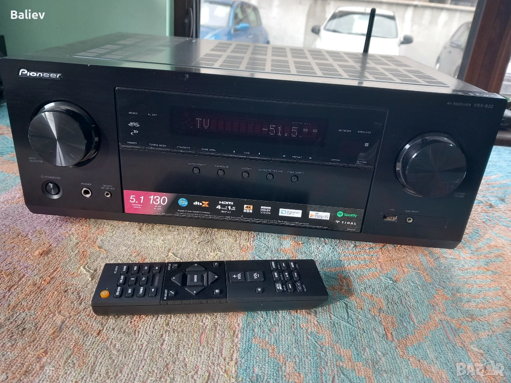 PIONEER VSX-832 5.1 CHANNEL A/V NETWORK RECEIVER , снимка 1