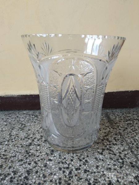 голяма кристална ваза, снимка 1