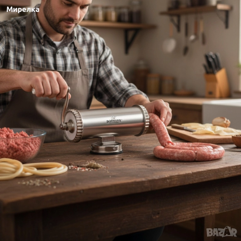 Пълначка за колбаси Bohmann BH 02-750 – Стабилна, удобна и идеална за домашни наденици и суджуци, снимка 1