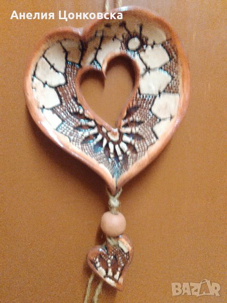 Украса "Сърце"от керамика, снимка 1