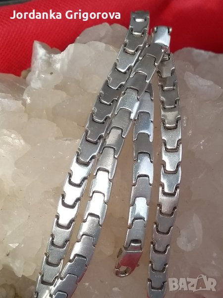 Красиво сребърно колие, снимка 1