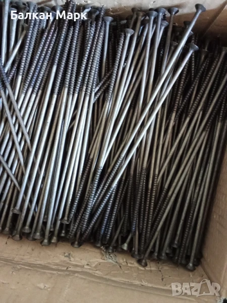 🔩 ВИНТ,ВИНТОВЕ ЗА ДЪРВО 6х240 мм – КАРБОНИТРИРАНИ,ЧАСТИЧНА РЕЗБА,50бр., снимка 1