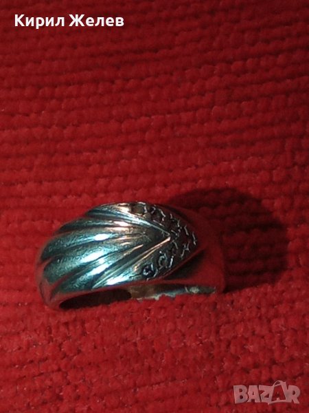 СКЪПОЦЕНЕН РЕТРО СРЕБЪРЕН ПРЪСТЕН ВИСОКА ПРОБА СРЕБРО ИНКРУСТИРАН сЮВЕЛИРНО ФАСЕТИРАНИ ЦИРКОНИ 34828, снимка 1