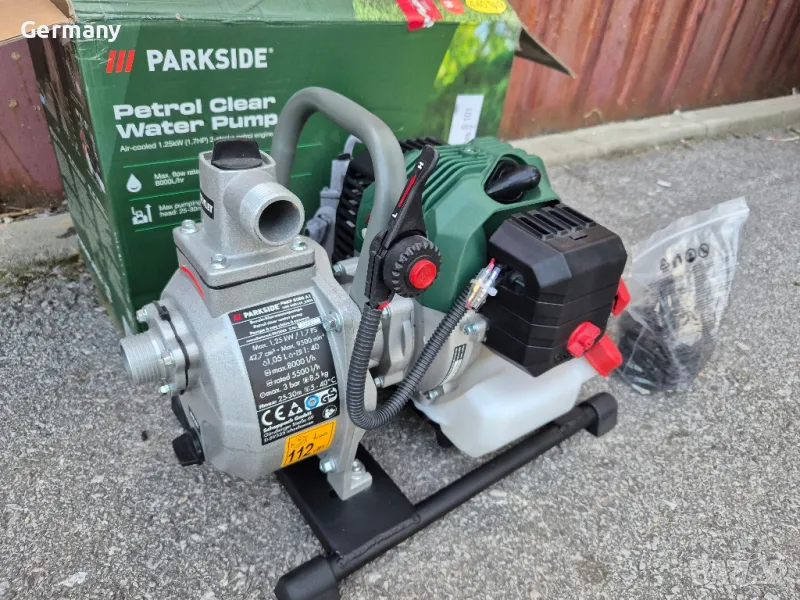 бензинова водна помпа parkside, снимка 1