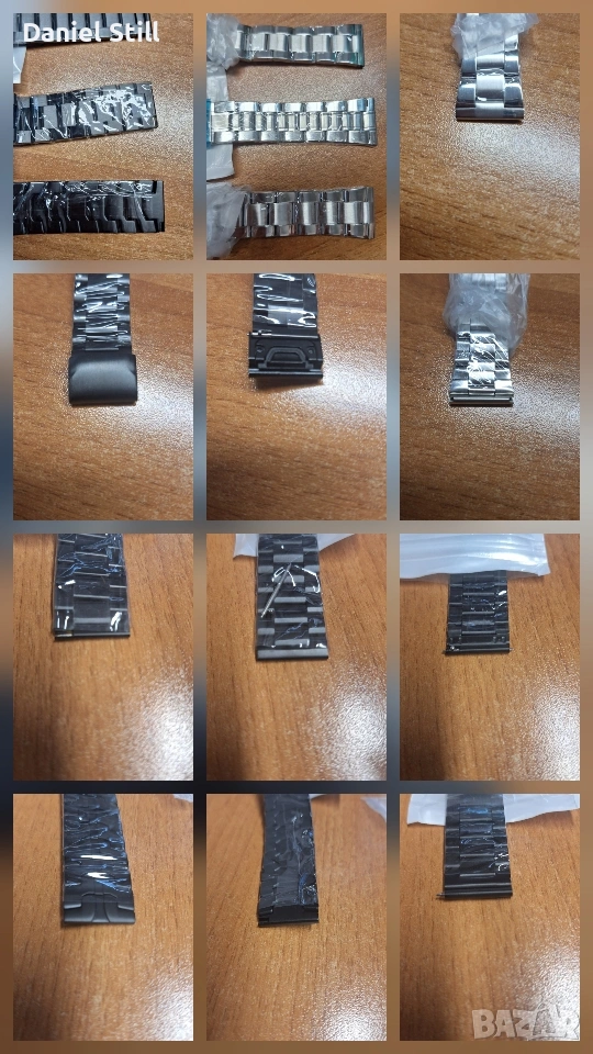 Каишки от неръждаема стомана за Huawei Watch GT6/5 Samsung Galaxy Watch 22мм. 20мм 18мм, снимка 1