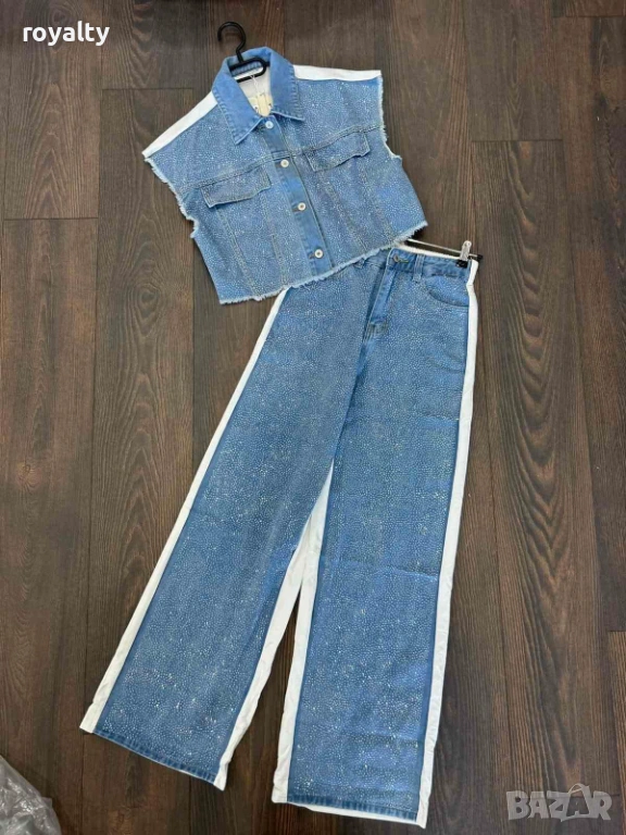 Деним Дамски Сет , снимка 1