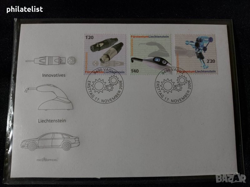 Лихтенщайн 2008 г. - FDC, снимка 1