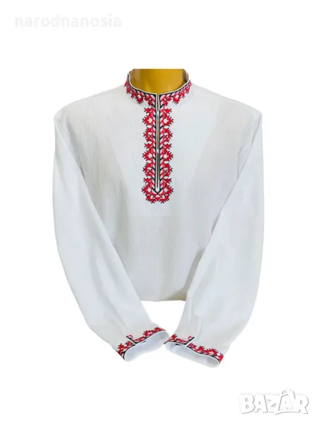 МЪЖКА РИЗА С БРОДИРАНА ШЕВИЦА - Модел 2, снимка 1